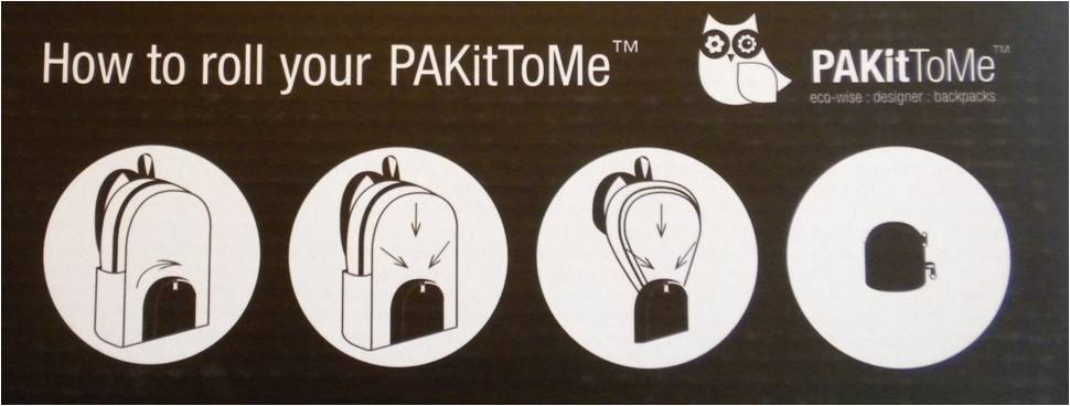 How to roll up your PakItToMe How to roll up your PakItToMe