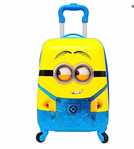 Minions Hard Shell Child Wheelie Luggage - medium