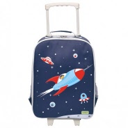 Bobble Art Child Trolley Suitcase - Rocket