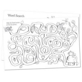 activity book - busy garden-example word search