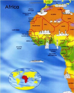 atlas of the world - africa