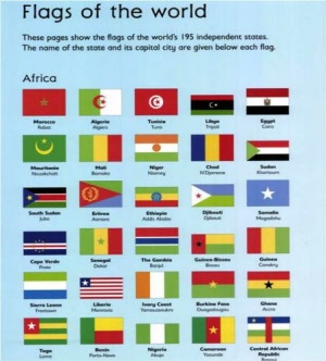 atlas of the world - flags