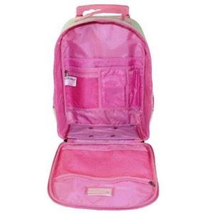 bobble art wheelie luggage owl - open