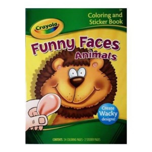 Funny Faces Colouring & Sticker Book - Animals