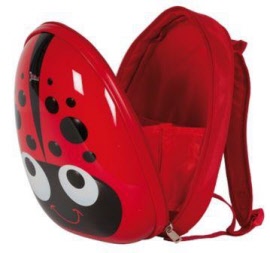 kiddidoo red beetle-backpack-open